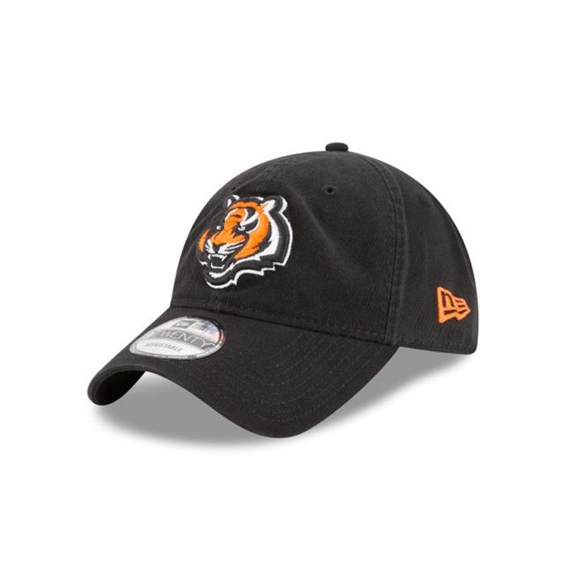 NFL Cincinnati Bengals Core Classic 9Twenty Adjustable (FLH7804) - Black New Era Caps